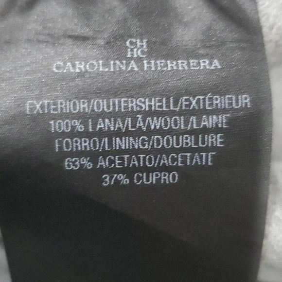 Carolina Herrera grey soft light wool dress pants trousers NWT - Picture 6 of 8